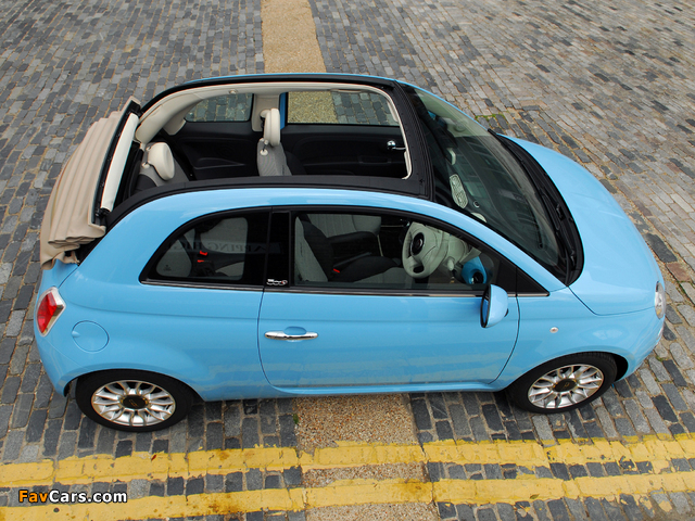 Fiat 500C TwinAir UK-spec 2010 images (640 x 480)