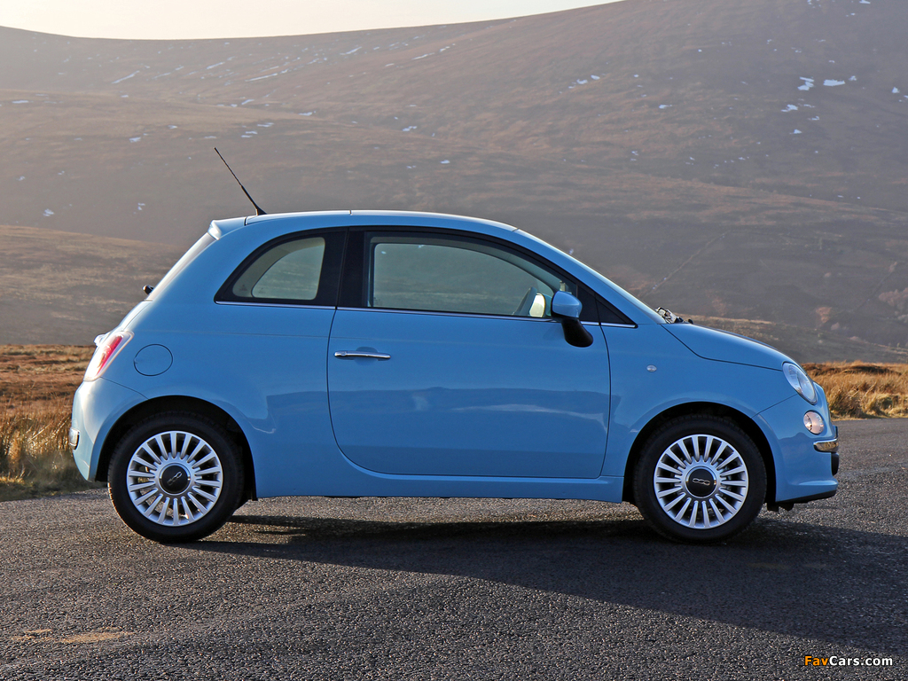 Fiat 500 TwinAir UK-spec 2010 photos (1024 x 768)