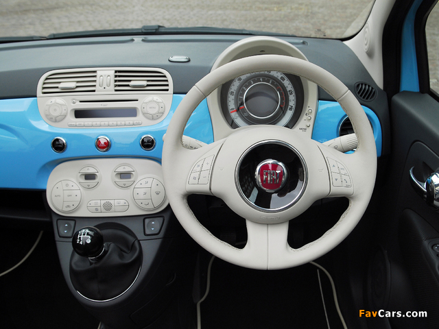 Fiat 500C TwinAir UK-spec 2010 pictures (640 x 480)