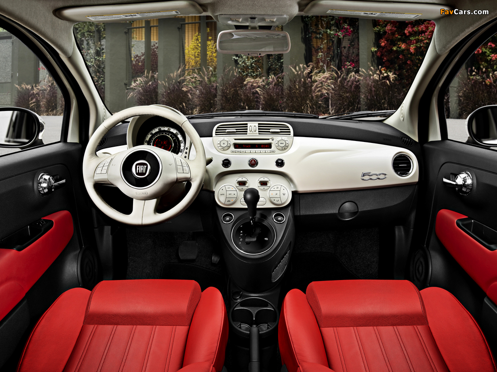 Fiat 500 Lounge US-spec 2011 images (1024 x 768)