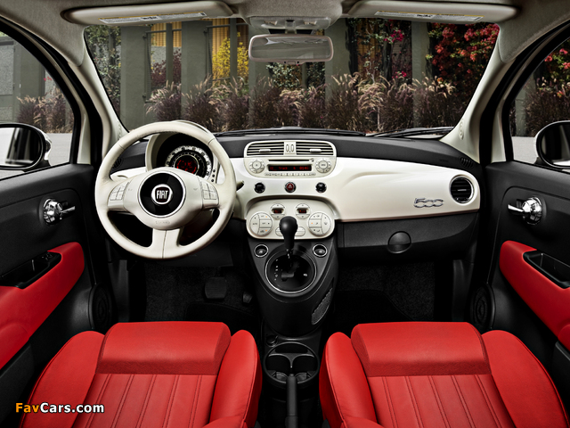 Fiat 500 Lounge US-spec 2011 images (640 x 480)