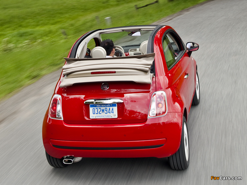 Fiat 500C Pop US-spec 2011 wallpapers (800 x 600)