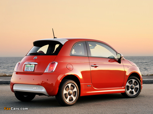 Fiat 500e 2013 photos (640 x 480)