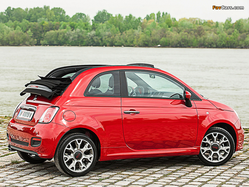 Fiat 500S Cabrio 2013 wallpapers (800 x 600)