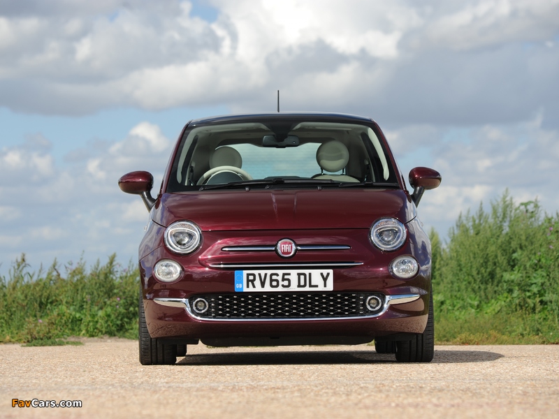Fiat 500 UK-spec (312) 2015 photos (800 x 600)
