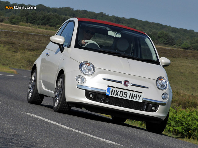 Images of Fiat 500C UK-spec 2009 (640 x 480)