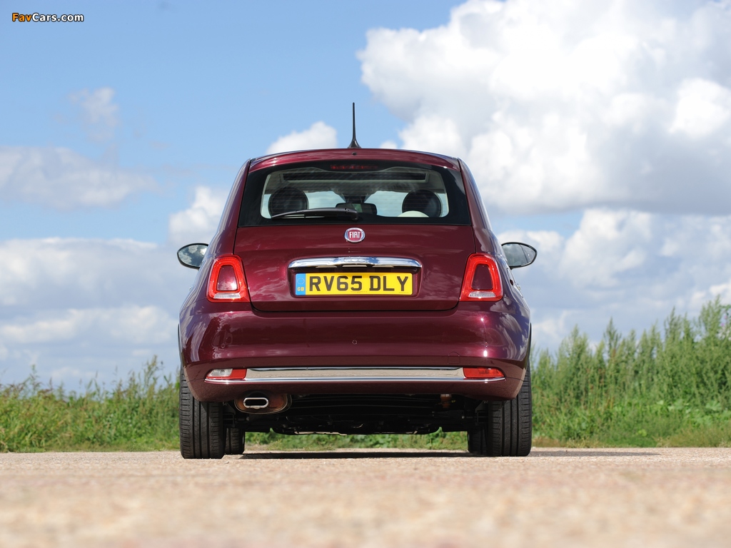 Images of Fiat 500 UK-spec (312) 2015 (1024 x 768)