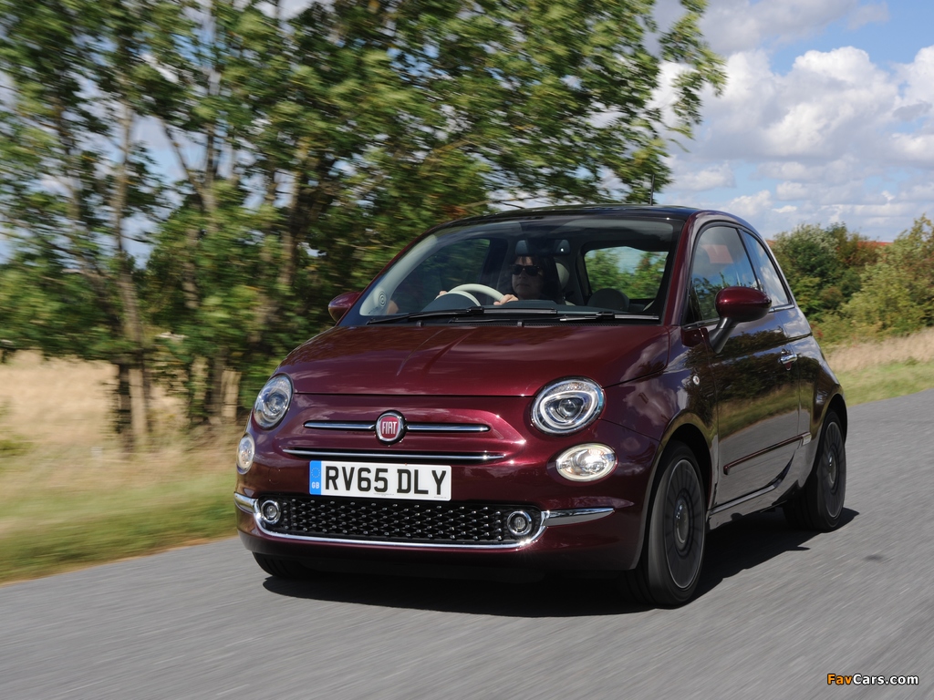 Images of Fiat 500 UK-spec (312) 2015 (1024 x 768)
