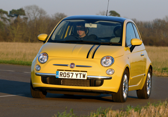 Photos of Fiat 500 UK-spec 2008