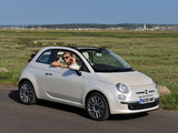 Photos of Fiat 500C UK-spec 2009