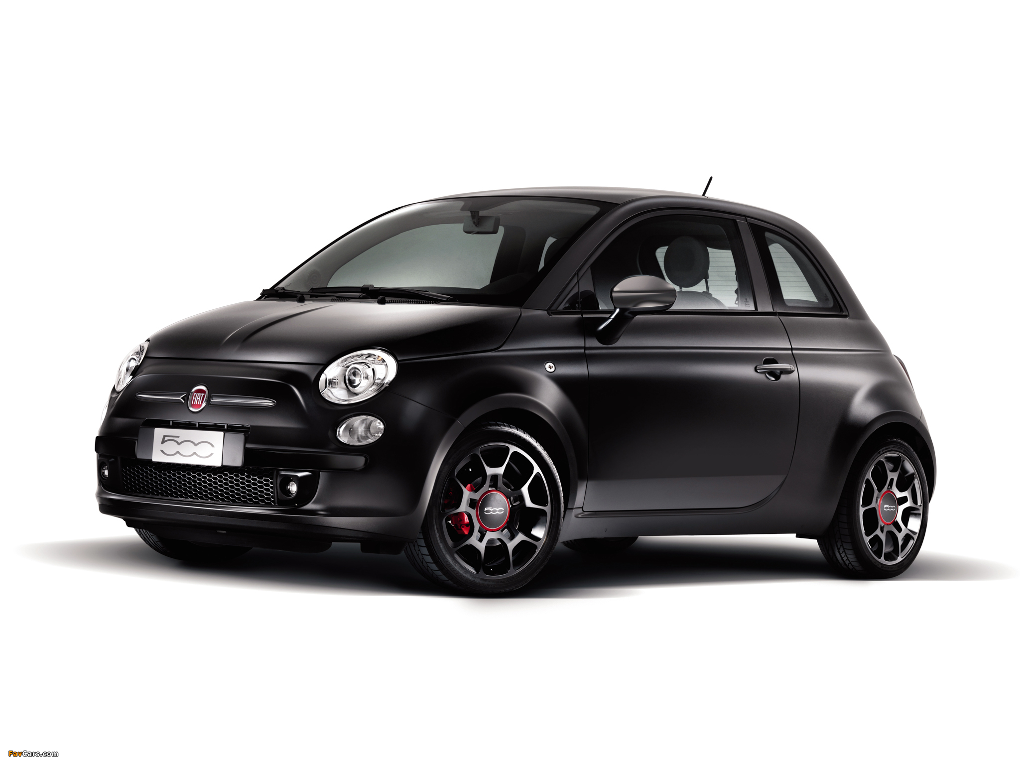 Photos of Fiat 500 Matt Black 2010–12 (2048 x 1536)