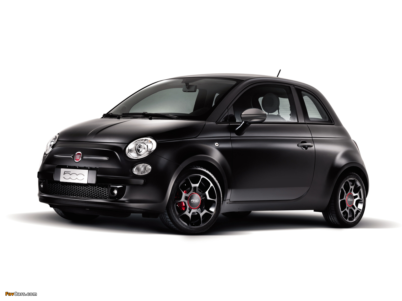 Photos of Fiat 500 Matt Black 2010–12 (1280 x 960)