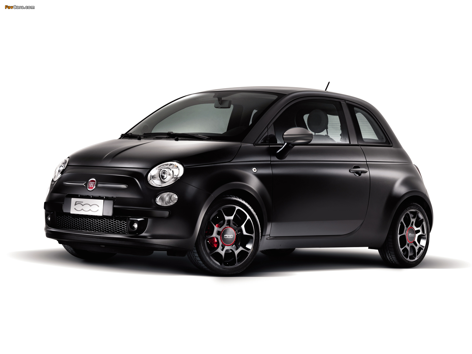 Photos of Fiat 500 Matt Black 2010–12 (1600 x 1200)