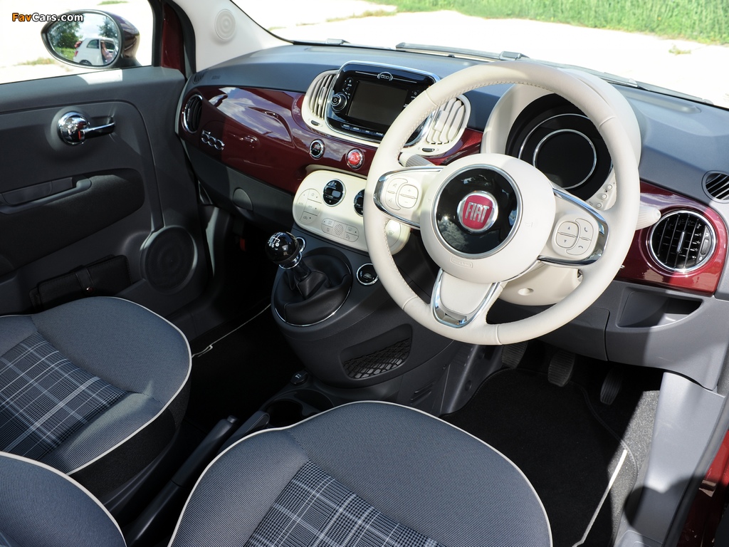 Photos of Fiat 500 UK-spec (312) 2015 (1024 x 768)