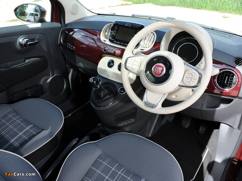 Photos of Fiat 500 UK-spec (312) 2015 (800 x 600)