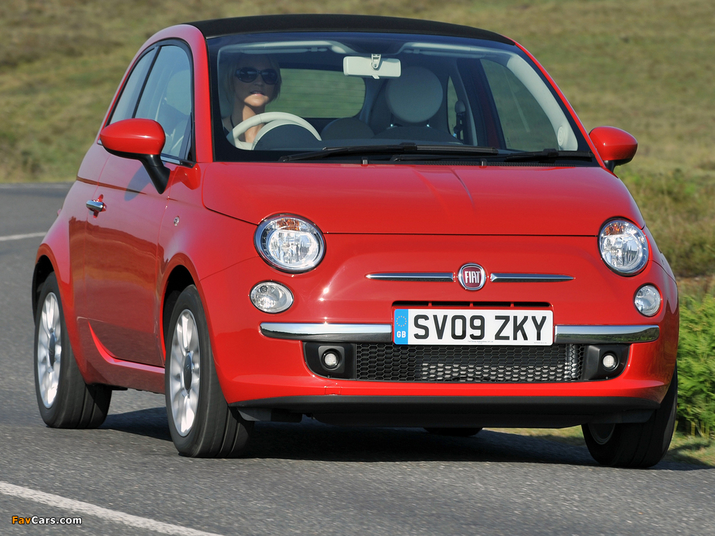 Pictures of Fiat 500C UK-spec 2009 (1024 x 768)