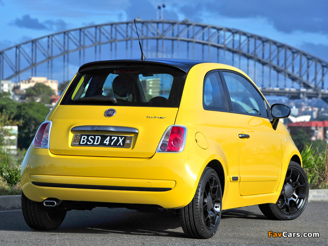 Pictures of Fiat 500 TwinAir Plus AU-spec 2012 (640 x 480)