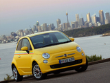 Fiat 500 Sport AU-spec 2008–12 wallpapers