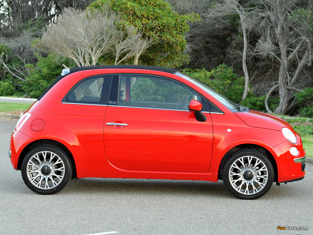 Fiat 500C AU-spec 2010 wallpapers (1024 x 768)