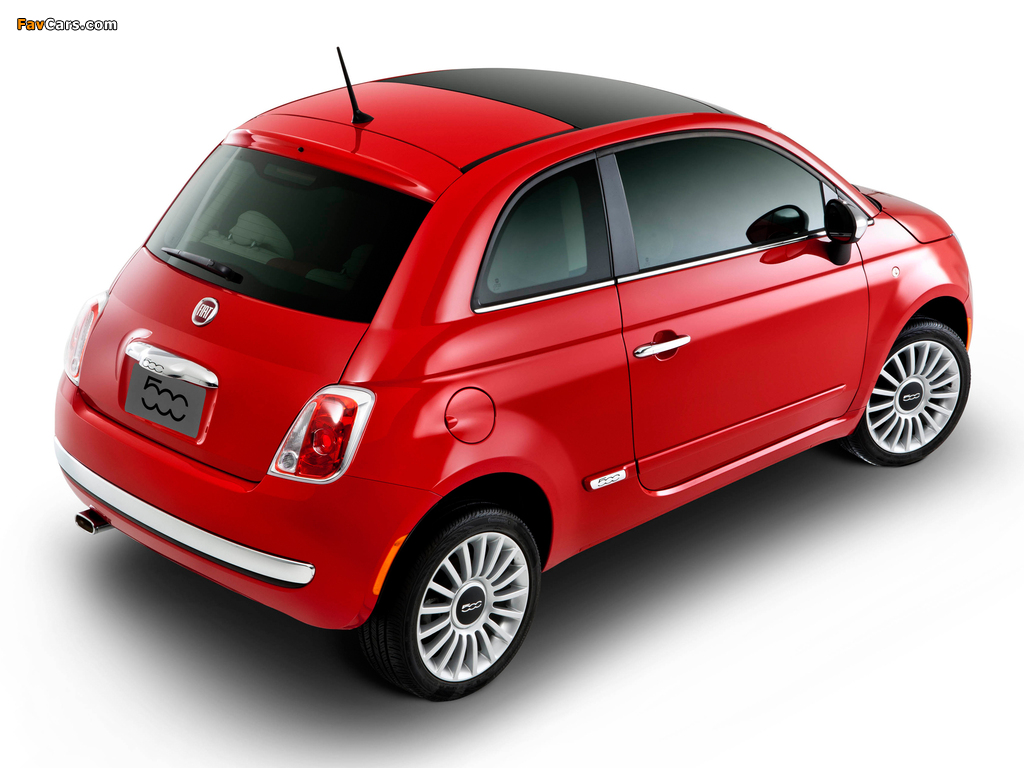 Fiat 500 Lounge Air BR-spec 2011 wallpapers (1024 x 768)