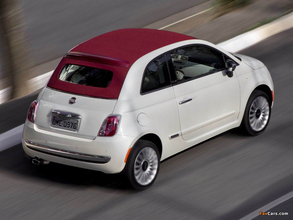 Fiat 500C BR-spec 2012 wallpapers (1024 x 768)