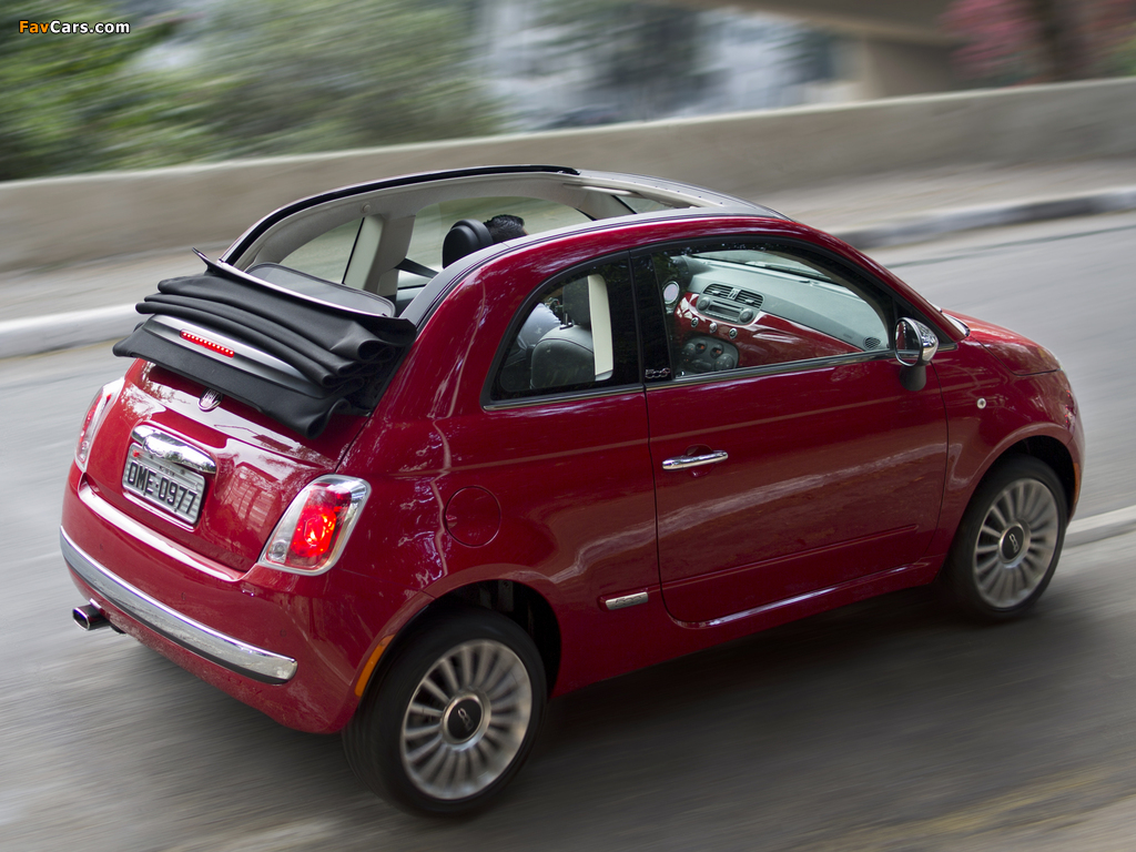 Fiat 500C BR-spec 2012 wallpapers (1024 x 768)