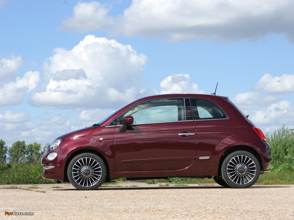 Fiat 500 UK-spec (312) 2015 wallpapers (1024 x 768)