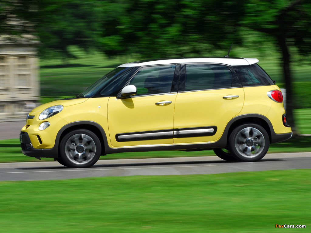 Fiat 500L Trekking UK-spec (330) 2013 wallpapers (1024 x 768)