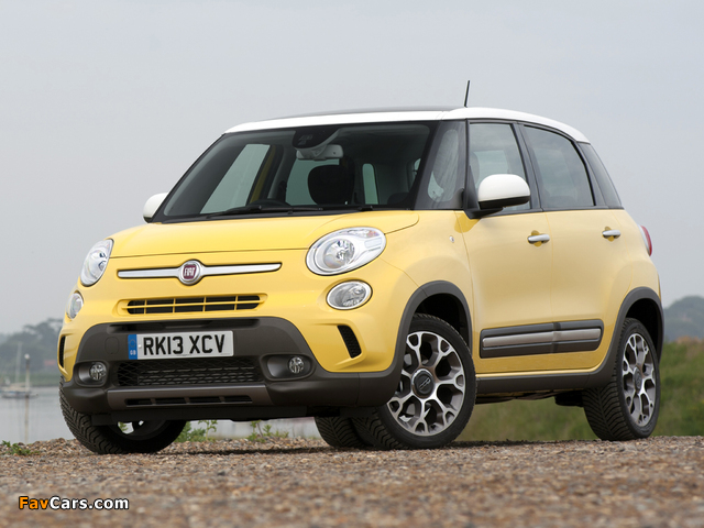 Fiat 500L Trekking UK-spec (330) 2013 wallpapers (640 x 480)