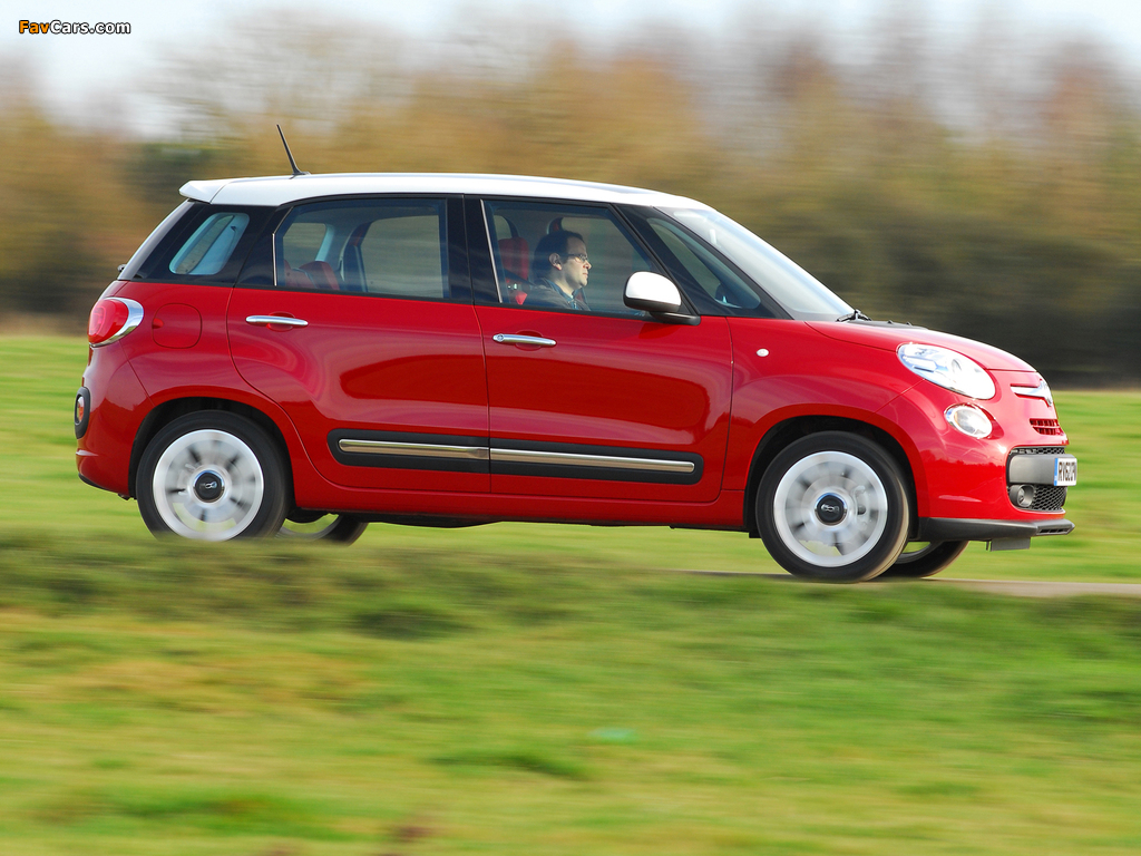 Fiat 500L UK-spec (330) 2013 wallpapers (1024 x 768)