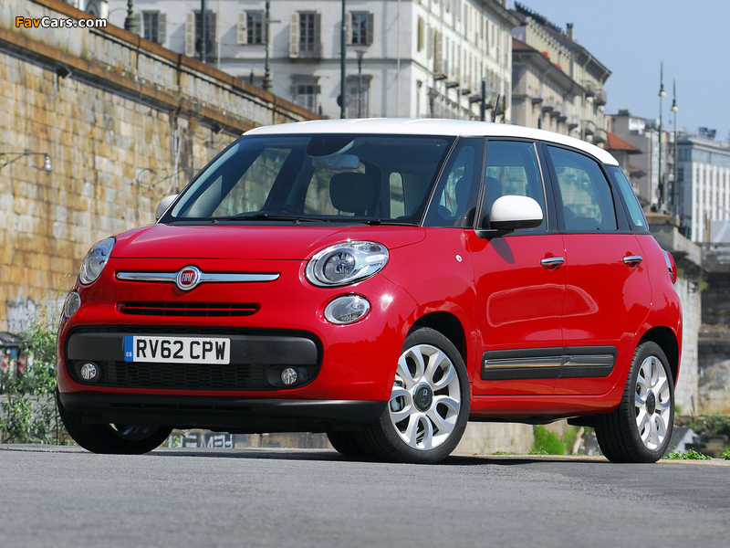 Fiat 500L UK-spec (330) 2013 wallpapers (800 x 600)