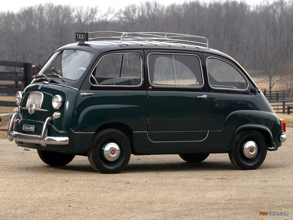 Fiat 600 Multipla Taxi 1956–65 pictures (1024 x 768)