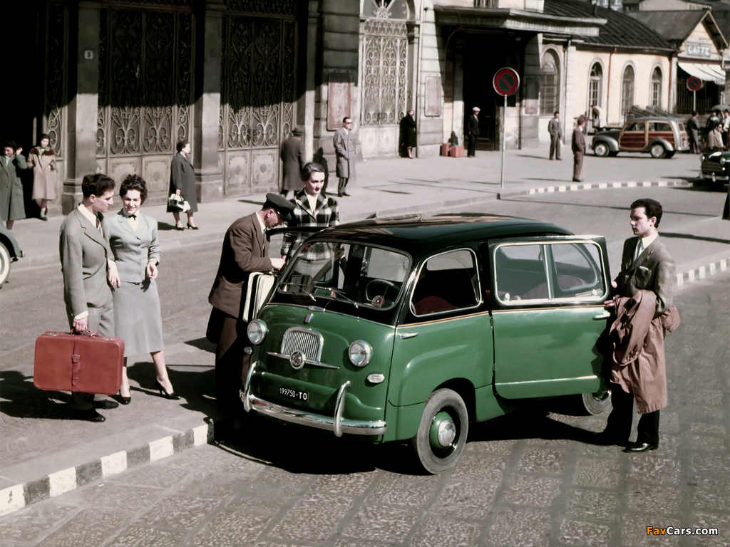 Fiat 600 Multipla Taxi 1956–65 wallpapers (1024 x 768)