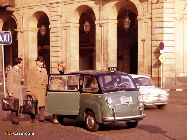 Fiat 600 Multipla Taxi 1956–65 wallpapers (640 x 480)