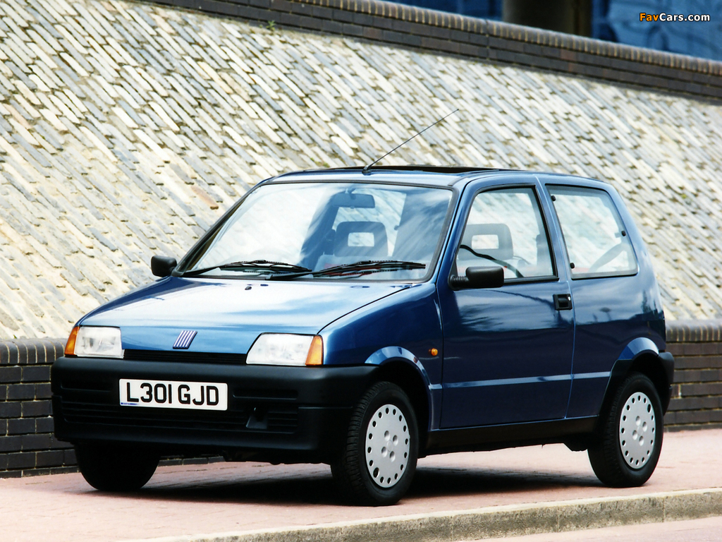 Fiat Cinquecento UK-spec (170) 1993–98 pictures (1024 x 768)