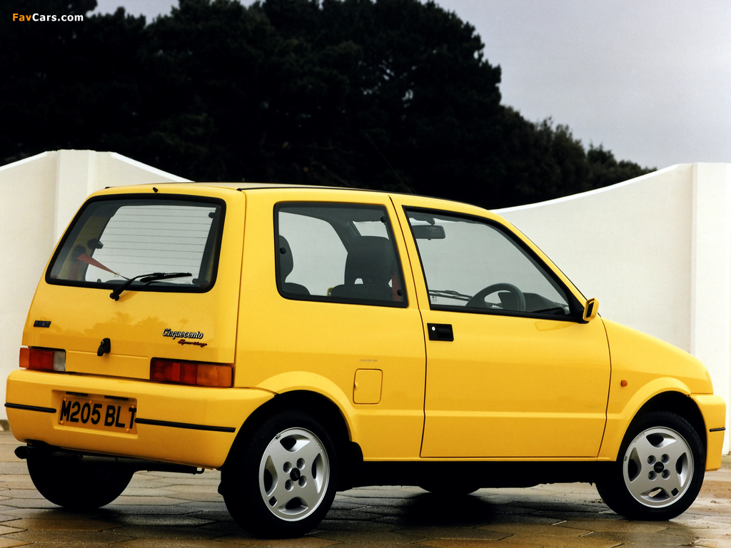 Fiat Cinquecento Sporting UK-spec (170) 1995–98 images (1024 x 768)