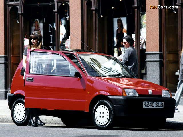 Fiat Cinquecento UK-spec (170) 1993–98 wallpapers (640 x 480)