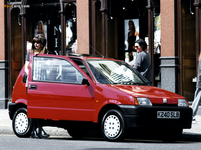 Fiat Cinquecento UK-spec (170) 1993–98 wallpapers (800 x 600)