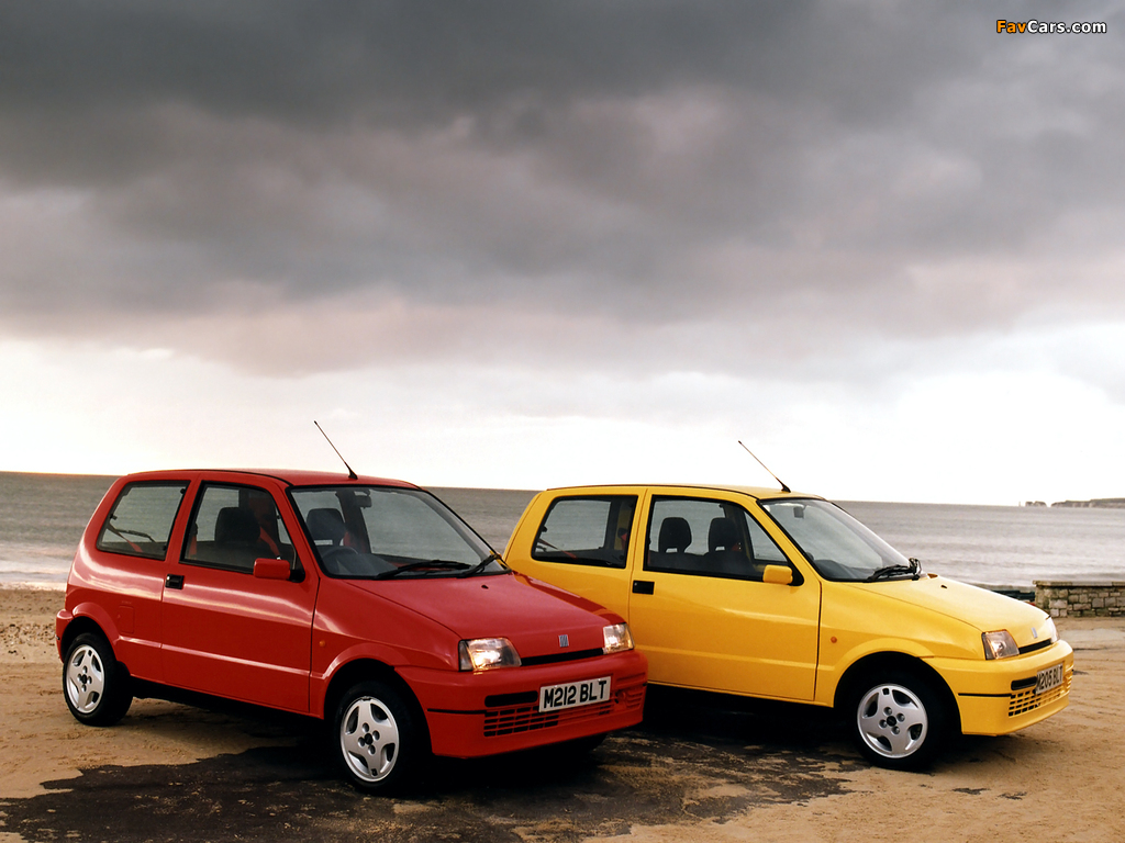 Fiat Cinquecento Sporting UK-spec (170) 1995–98 wallpapers (1024 x 768)