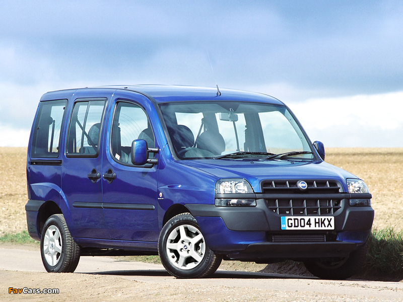 Fiat Doblò Panorama UK-spec (223) 2000–05 photos (800 x 600)