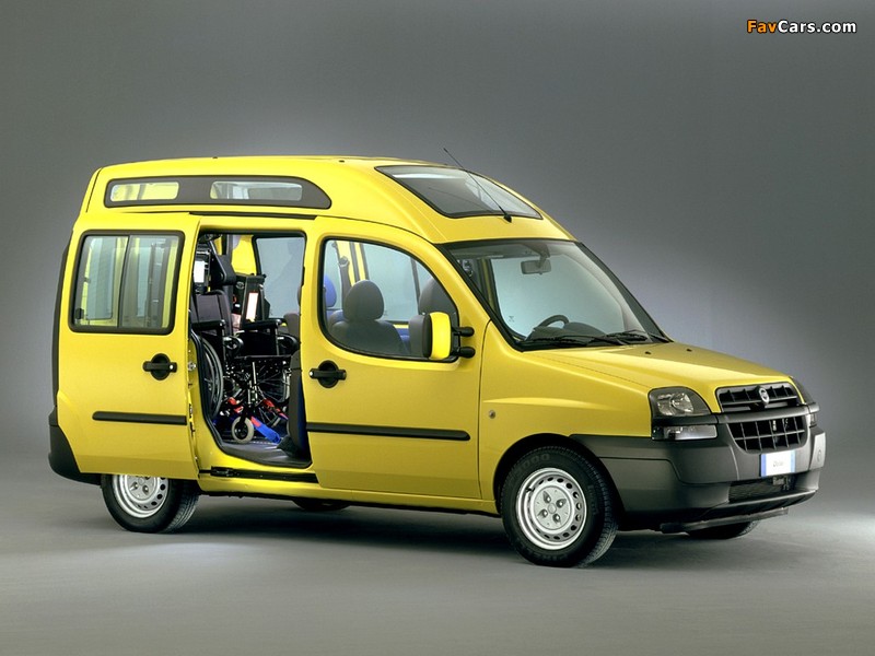 Fiat Doblò Panorama High Roof (223) 2000–05 pictures (800 x 600)