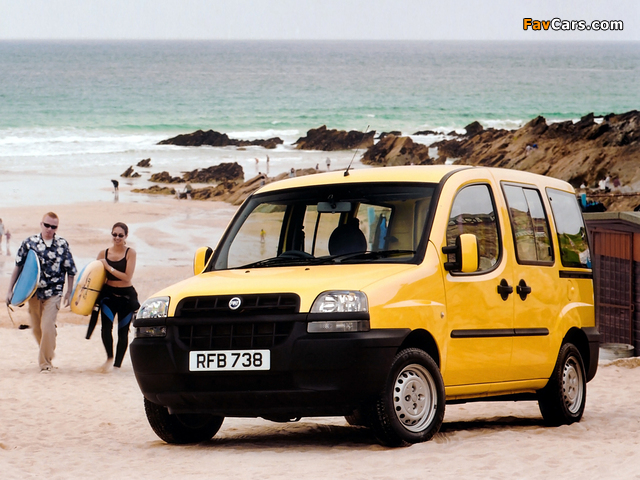 Fiat Doblò Panorama UK-spec (223) 2000–05 wallpapers (640 x 480)