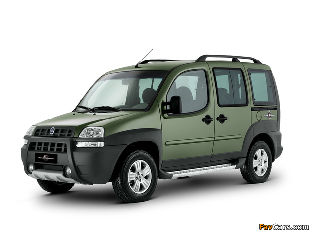 Fiat Doblò Adventure (223) 2003–09 wallpapers (640 x 480)