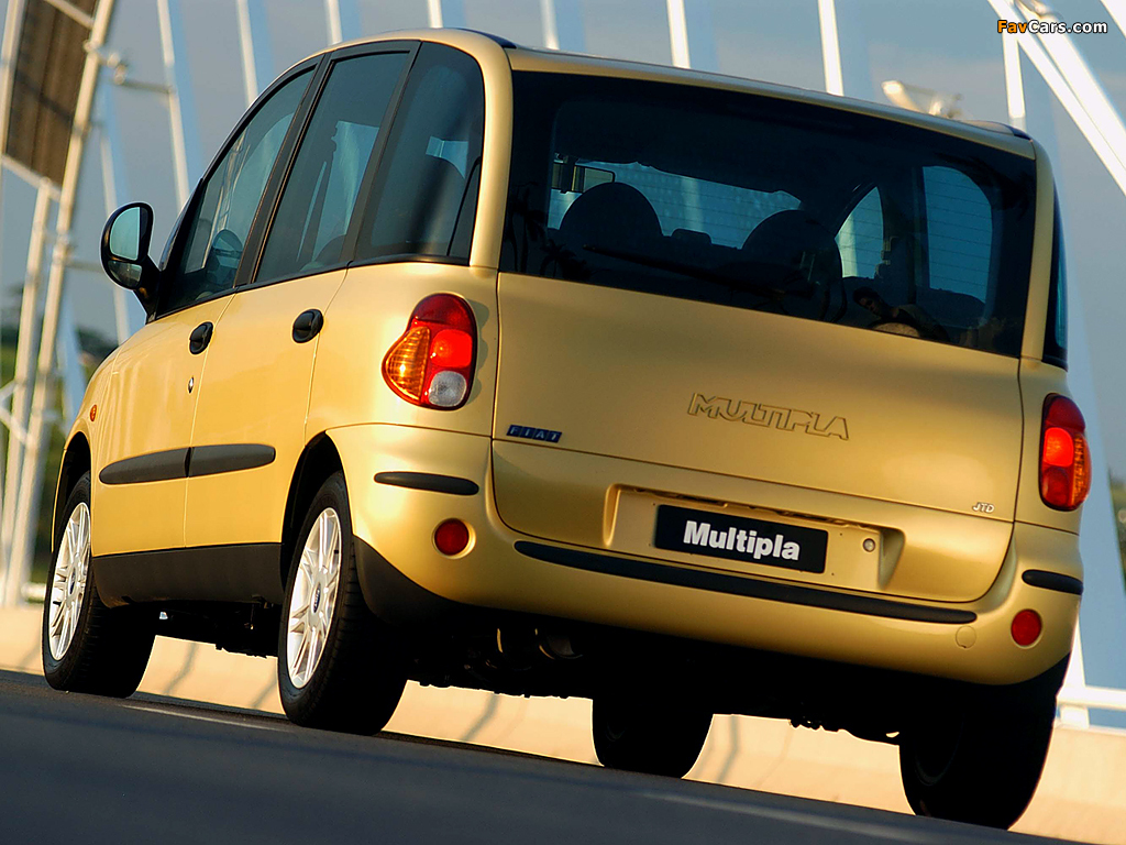 Fiat Multipla ZA-spec 2003–04 images (1024 x 768)