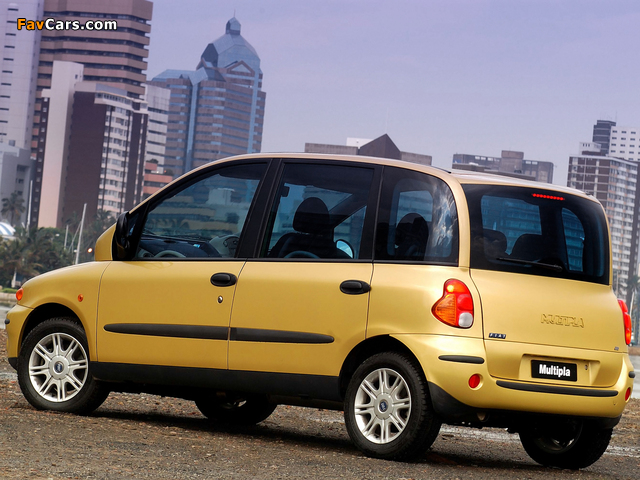 Fiat Multipla ZA-spec 2003–04 photos (640 x 480)