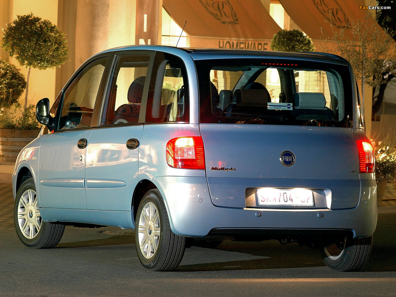 Fiat Multipla ZA-spec 2004–10 images (1280 x 960)
