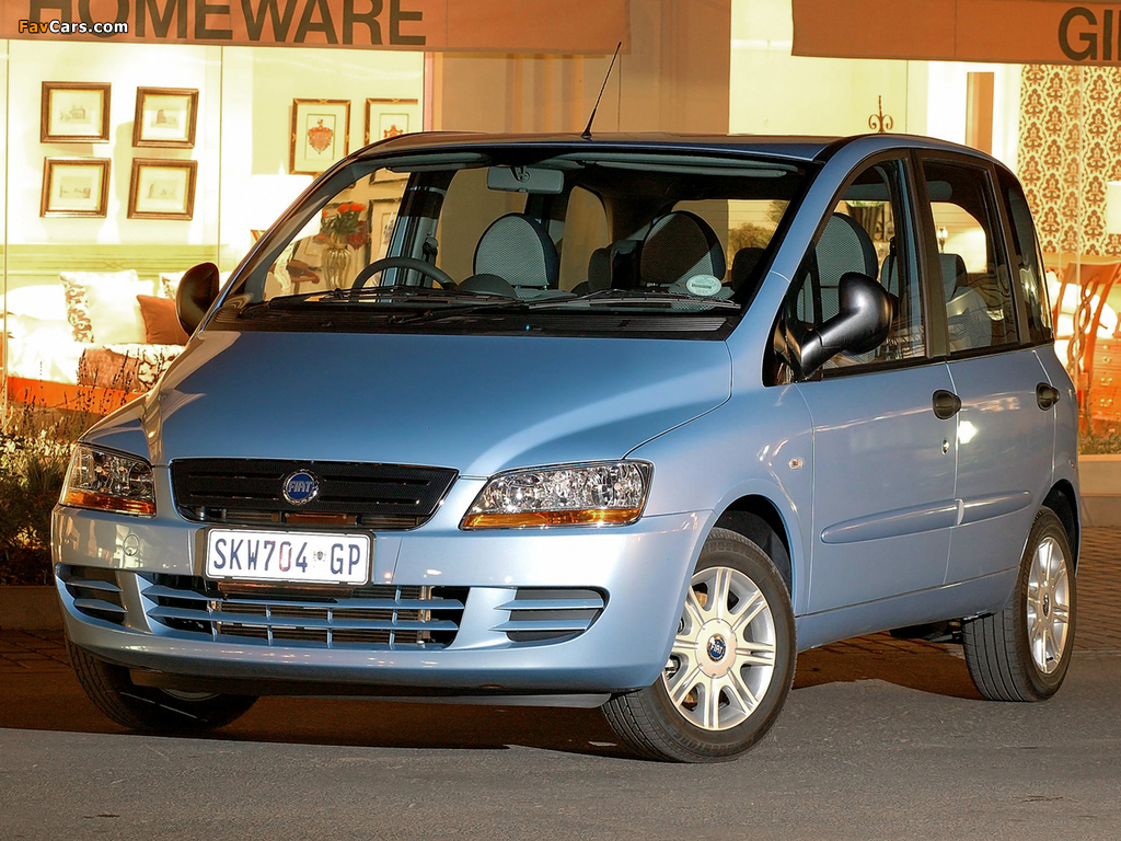 Fiat Multipla ZA-spec 2004–10 photos (1024 x 768)