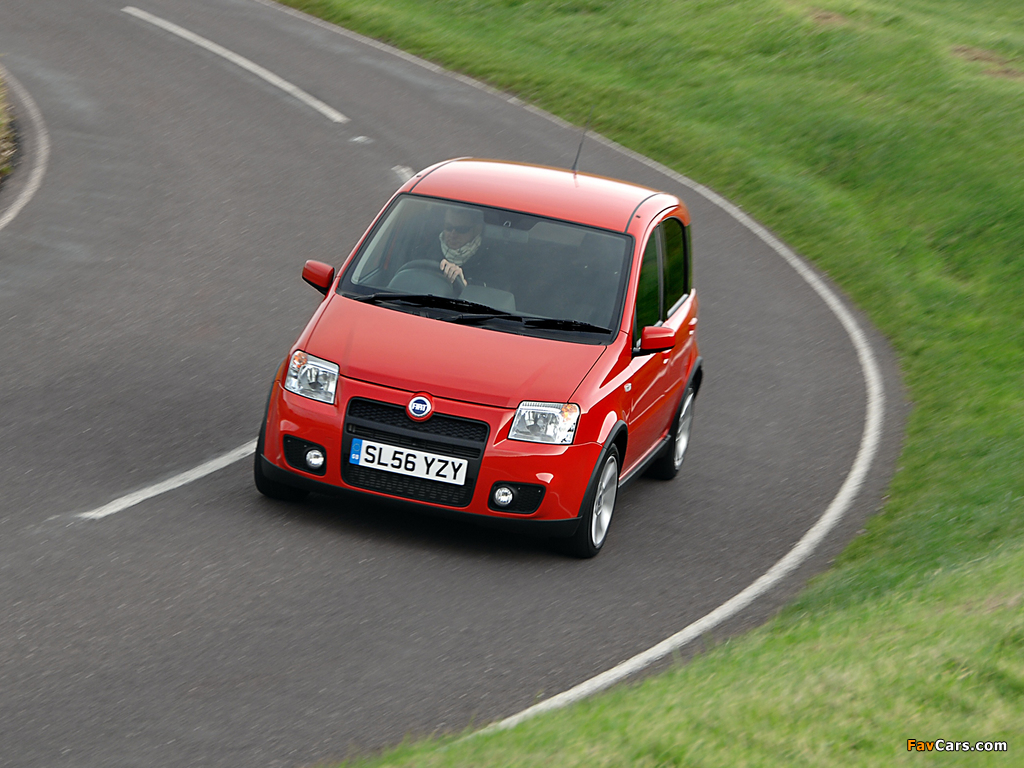 Images of Fiat Panda 100HP UK-spec (169) 2006–10 (1024 x 768)