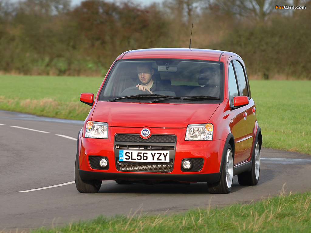 Pictures of Fiat Panda 100HP UK-spec (169) 2006–10 (1024 x 768)
