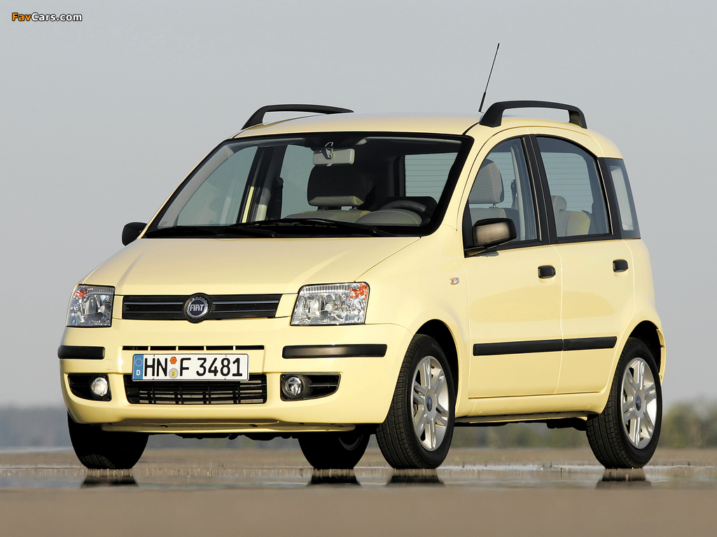 Fiat Panda (169) 2003–09 wallpapers (1024 x 768)